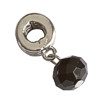 3 Stk. Wechselschmuck Metallperlen Charm schwarz